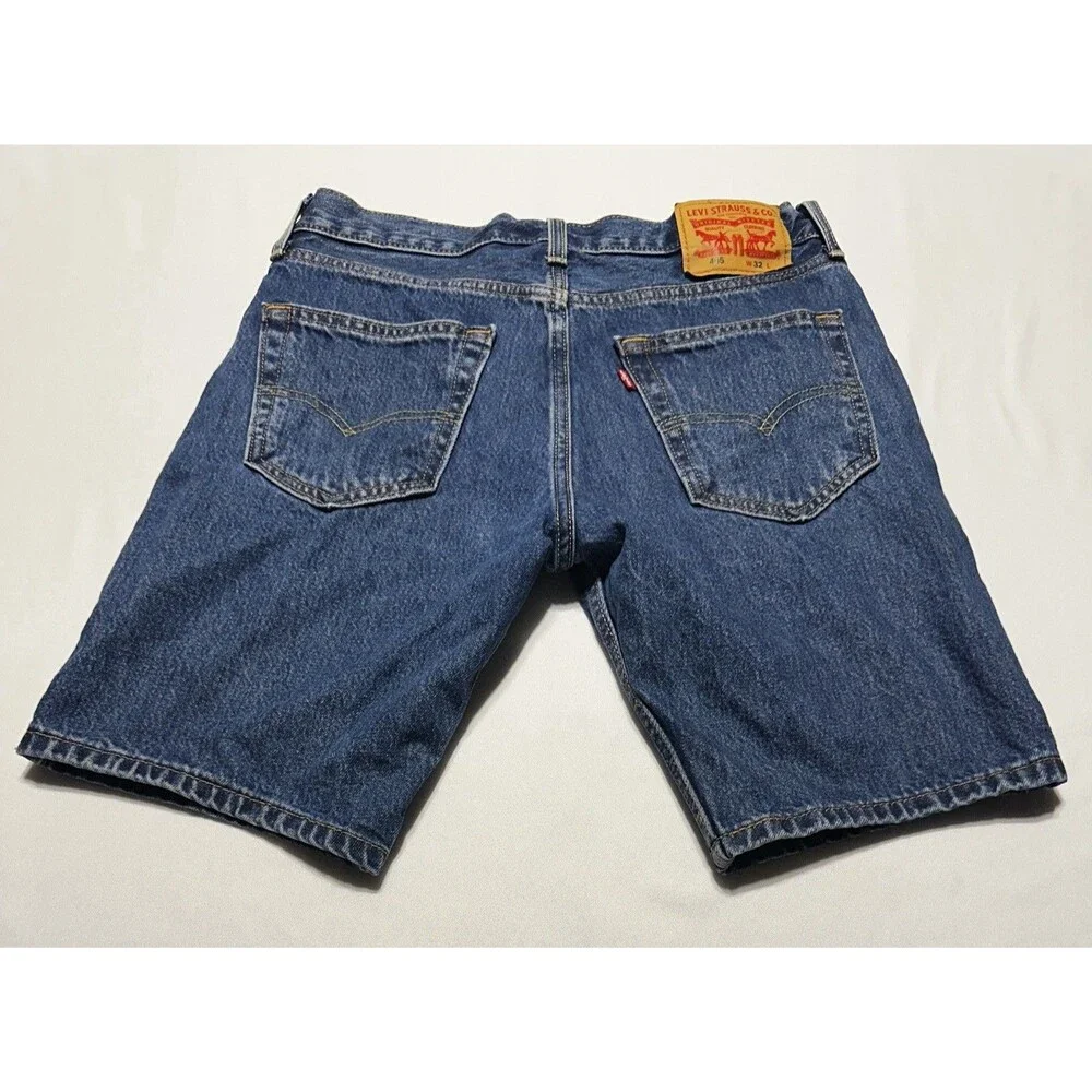 Levis 405 Standard Jean Shorts Jorts Denim Casual 10” Inseam Men’s Size 32